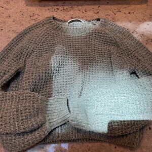 Green Alter'd State sweater velvet size small